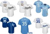 Kansas City Royals Salvador Perez George Brett Mitchell Baseball Jerseys