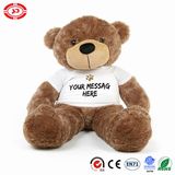 Bear with T-Shirt Giant Plush Fluffy Huggable Teddy Bear Toy