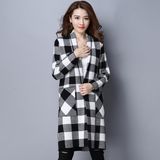 2017 New Autumn New Design Long Cardigan Knitting Long Overcoat