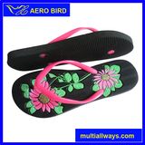 New Women PE Sandal with Engraved Flower Print