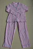 100% Cotton Printed Stripe Flannel Pajama