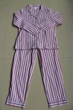 100% Cotton Printed Stripe Flannel Pajama