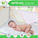 Slf-13 100%Cotton Jersey Printed Crib Waterproof Changing Pad