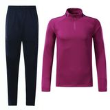 New Season Thailand Quality Club Soccer Tracksuit Latest Design Tracksuit with Half Zipper Mens