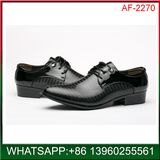 New Fashion Men Cheap Price Black PU Dress Shoes Wholesale