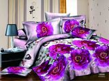 Romantic Flower & Ocean 3D Bedding Set