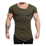 Army Green Fitness T Shirts Gym T Shirts Sports T Shirts with Good Quality