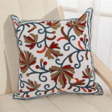 Embroidery Decorative Cushion Fashion Cotton Canvas Pilow (YPL-491)
