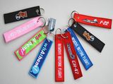 Promotion Cloth Fabric Embroidery Keyring with Logo