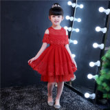 Capped Sleeve Lace Flower Girl Dress