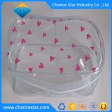 Custom Printed Transparent PVC Cosmetic Bag with Zipper