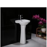 Sanitary Ware Ceramic Two Piece Pedestal Basin for Bathroom 6202