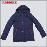 Simple Style Men's Nylon Jacket for Winter Wear