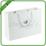 White Paper Bag with Custom Logo Printing