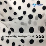 100% Polyester Round Flocking Organza Fabric for Children's Dress