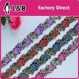Beatuiful Popular Embroidery Flower Multicolor Lace