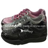 Hotsale Lady Sneaker Sport Shoes Injection PU Shoes Customized (YJ1216-5)