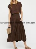 High Waist Top with Open Sides Long Dress
