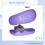 Funky EVA Women Slipper Purple Color with Upper Rhinestone Decoration