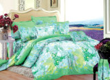 Colorful Flower Pattern Microfiber Plain Dyed Cheap Bed Sheet Set Bedding Set Home Textile