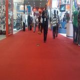 Plain Red Trade Fair Carpet