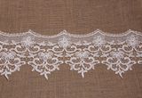 White Embroidery Lace for Wedding Dress