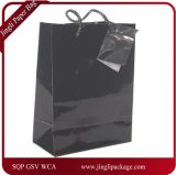 Black Glossy Coated Paper Gift Bag, Glossy Paper Shopping Bag, Gift Bag, Paper Gift Bag, Paper Shopping Bag with Print Logo