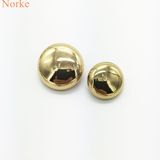 Metal Fashion Shank Button in Shining Gold Color