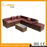 Rattan Aluminum Patio Brown Cushion Wicker Corner Sofa Set Leisure Modern Outdoor Garden Furniture