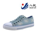 Ladies' Fashion Washed Denim Upper Canvas Shoes Bf1610202