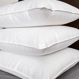 Hypoallergenic Soft Fluffy Hotel Microfiber Pillow with 100% Cotton Cover