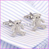 Lovely Bear Sharp Silver Plating Wedding Cufflink Fashion Accessories