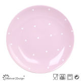 Cheap Plain Pink Ceramic Plate