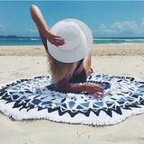 Round Beach Throw Tapestry Tablecloth Beach Towel