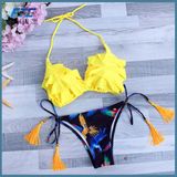 Two-Pieces Swimsuit Fashion Bikini Swimwear with Low MOQ