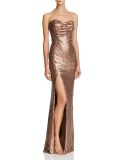 Hot Sale Evening Dresses Strapless Sequin Gowns