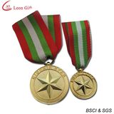 3D Design Gold Medal with Ribbons (LM1715)