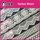 Raw White Eye Embrodered Cotton Lace Trim