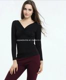 5%Spandex 95% Bamnboo Long Sleeve Women T-Shirt, Undershirt