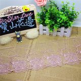 New Design Factory Stock Wholesale Embroidery Fancy Nylon Lace Polyester Embroidery Trimming Lace for Garments Accessory and Home Textiles