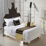 100% Polyester Hotel Bed Runner Hotel Pillow Case Cushion Cover