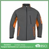 Men's Seamless Pockets Softshell jacket with Waterproof Zipper