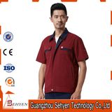 100% Cotton Good Qualitystaff Working Uniform with Short Sleeve