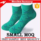 Men Cotton Ankle Fashion Dress Socks with Color Mesh