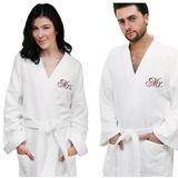 Soft Bathrobe Terry Embroidery SPA Bath Robe Made in China