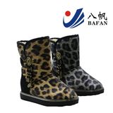 Leopard PU Upper Lady Snow Boots Bf1610246