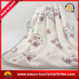 100%Polyester Coral Fleece Promotional Embroidery Blanket