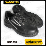 Black Safety Shoes for Service with Rubber Outlsole
