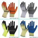 Nmsafety Polycotton Coated Latex Glove Rubber Labor Work Glove