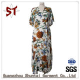 Women's Flower Pattern Summer Long Dress